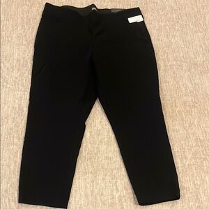 Women’s high rise Black Pants Crop Bengaline